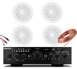 naglosnienie-sufitowe-sklepu-lokalu-magazynu-biura-4-glosniki-wzmacniacz