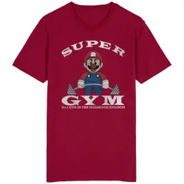 super-gym-koszulka-mario-bros-trening-silownia
