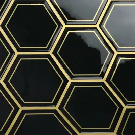 naklejki-scienne-3d-varypaper-heksagonalne-czarne-305x305-cm-20-szt