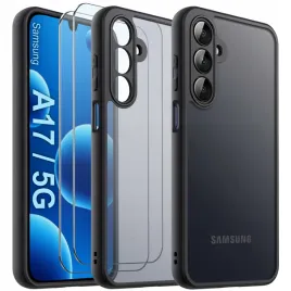etui-do-samsung-a17-or-5g-case-wzmacniane-matowe-czarne-pancerne-2x-szklo