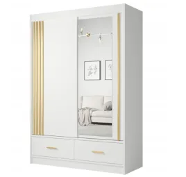 garderoba-szafa-przesuwna-150-cm-biala-lamele-szuflady-lustro-candy-fd
