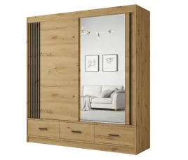 garderoba-szafa-przesuwna-200-cm-artisan-lamele-szuflady-lustro-candy-fd
