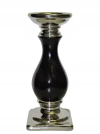 swiecznik-ceramiczny-czarny-sredni-h22