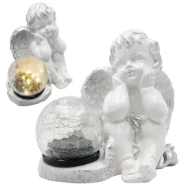 znicz-gipsowa-figurka-nagrobna-srebrny-aniol-aniolek-gipsowy-lampa-led