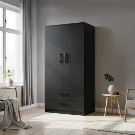 szafa-uchylna-trend-90-z-szufladami-kolor-czarny