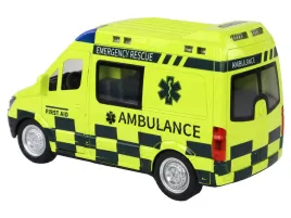 zolty-ambulans-ze-swiatlami-sterowany