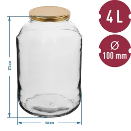 sloik-4l-zlota-zakretka-fi-100