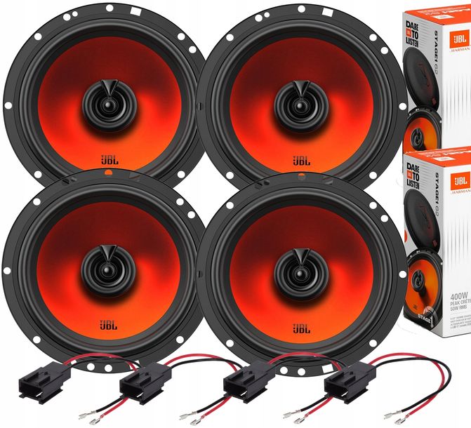 JBL MOCNE GŁOŚNIKI 16,5cm CITROEN C4 C5 GRAND PICASSO PEUGEOT 407 PRZÓD+TYŁ