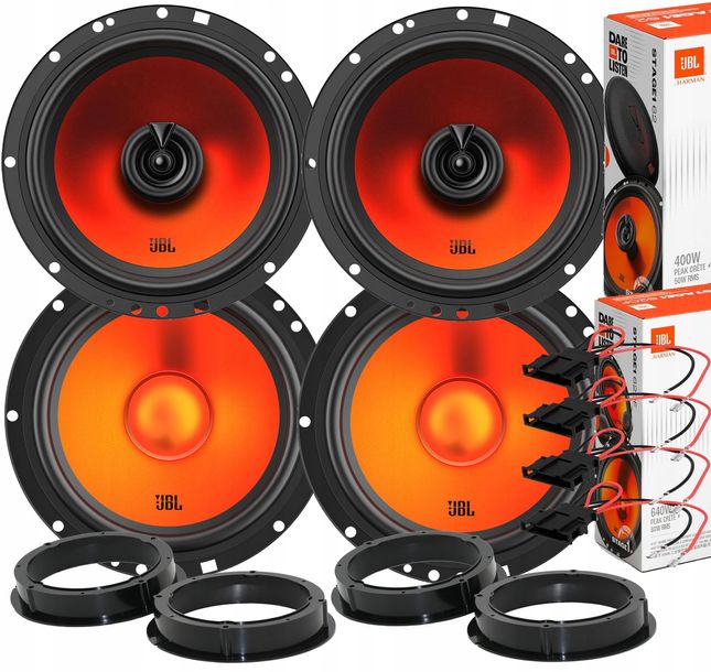 JBL MOCNE GŁOŚNIKI VW GOLF 4 PASSAT B5 FL POLO 4 5 6 PRZÓD+TYŁ SYKI TWEETER