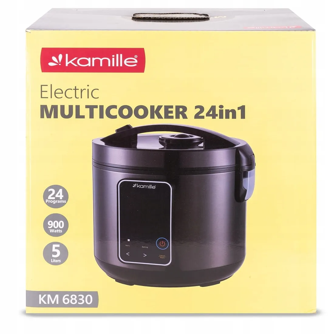 multicooker-kamille-6830-900w-5l-czarny-24-programy-stan-nowy