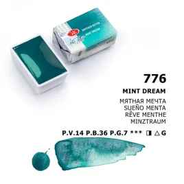 akwarela-biale-noce-776-mint-green-granulujaca
