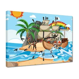zegary-40x30-statek-piracki-i-piraci