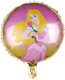 balon-foliowy-spiaca-krolewna-z-roza-45cm