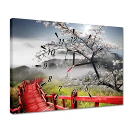 zegary-40x30-czerwony-most-w-japonii