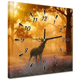 zegary-30x30-jelen-w-lesie