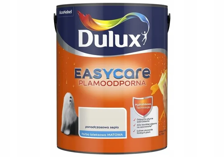 DULUX EASY CARE FARBA PLAMOODPORNA PONADCZASOWA SEPIA 5L