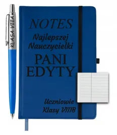 prezent-na-dzien-nauczyciela-zestaw-notes-dlugopis-jotter-niebieski-grawer