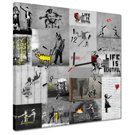 zegary-40x40-miks-grafik-banksy-kolaz