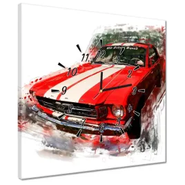 zegary-40x40-czerwony-ford-mustang