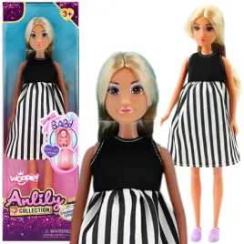 woopie-royal-lalka-lily-w-ciazy-sukienka-w-czarno-biale-paski