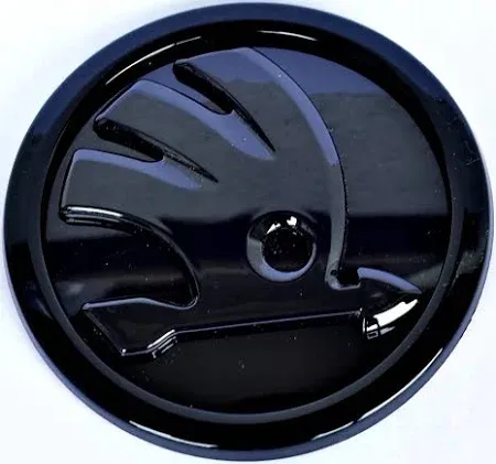 emblemat-logo-znaczek-do-skoda-90mm-czarny-polysk-stan-nowy