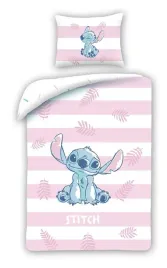 posciel-dziecieca-stitch-rozowa-biala-pasy-4706bl-halantex-140x200