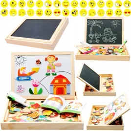 tablica-magnetyczna-dla-dzieci-drewniana-dwustronna-100el-farma-naklejki