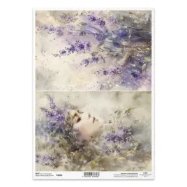papier-ryzowy-do-decoupage-a4-lawenda-twarz-kobiety-itd-collection