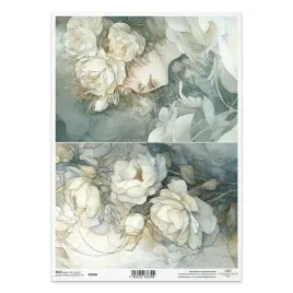 papier-ryzowy-do-decoupage-a4-biale-roze-twarz-kobiety-z-kwiatami-itd