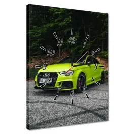 zegary-30x40-limonkowe-audi-auto