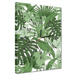 zegary-30x40-monstera-nowoczesny-wzor