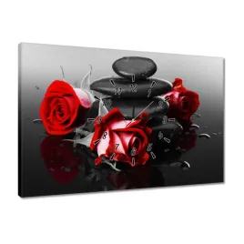 zegary-60x40-czerwone-roze-kamienie