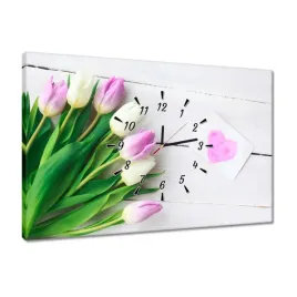 zegary-60x40-delikatne-tulipany
