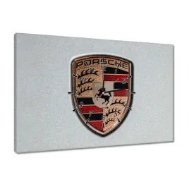 zegary-60x40-znaczek-porsche-logo