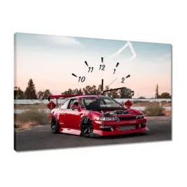 zegary-60x40-sportowe-czerwone-auto