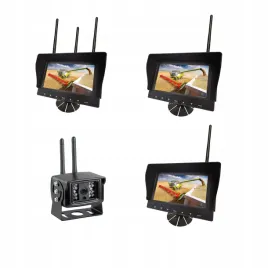 bezprzewodowy-zestaw-3-monitory-z-jedna-kamera-do-kombajnu-i-traktora