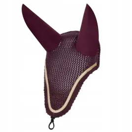 nauszniki-dla-konia-equestrian-queen-milan-25aw-bawelniane-bordowe-full