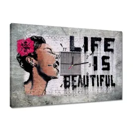 zegary-60x40-life-is-beautiful-banksy