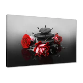 zegary-60x40-czerwone-roze-spa