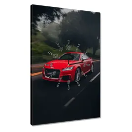 zegary-40x60-czerwone-audi-samochod