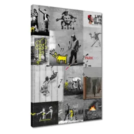 zegary-40x60-banksy-megamiks-kolaz