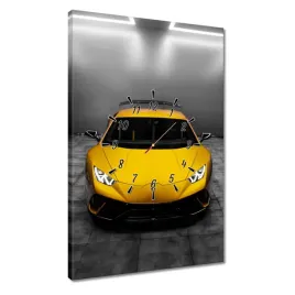 zegary-40x60-zolty-samochod-auto-fura
