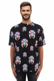 koszulka-meska-custo-barcelona-bawelniana-t-shirt-czarna-maski