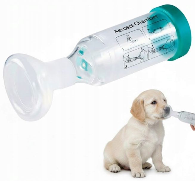 ﻿Inhalator dla zwierząt psa kota weterynaryjny 2 maski w zestawie