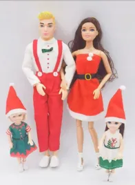 zestaw-swiateczny-rodzina-lalka-barbie-ken-i-dzieci-prezent-dla-dziewczynki