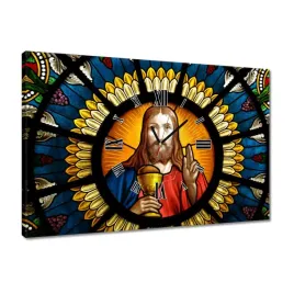 zegary-60x40-jezus-chrystus-witraz
