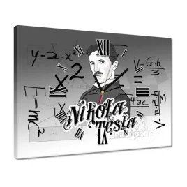 zegary-40x30-nikola-tesla-wynalazca