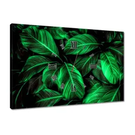 zegary-60x40-zielone-liscie