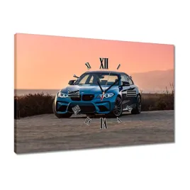 zegary-60x40-zachod-slonca-bmw-auto