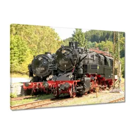 zegary-60x40-lokomotywa-parowa